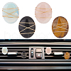 4Pcs 4 Style Oval Gemstone Car Air Vent Clips JEWB-AB00027-1