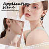 SUNNYCLUE 20 Pairs 2 Styles Half Round Walnut Wood Stud Earring Findings MAK-SC0001-22-5