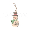 Christmas Wood Pendant Decorations HJEW-K038-01A-2