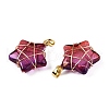 Lampwork Pendants GLAA-T023-06K-1