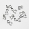 Anti-Tarnish Rhodium Plated Sterling Silver Pendant Bails X-STER-A102-001P-1