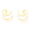 925 Sterling Silver Cuff Earrings EJEW-H124-11G-1