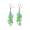 Heart Transparent Acrylic Dangle Earrings EJEW-JE06365-3