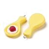 Opaque Resin Pendants RESI-G032-F04-3
