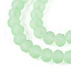 Baking Paint Frosted Glass Beads Strands FGLA-N003-6mm-04-3