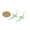Bowknot Spray Painted Alloy Dangle Earrings EJEW-JE06356-5