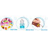  38Pcs 19 Colors Gradient Color Resin Pendants RESI-TA0001-87-18
