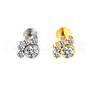 316L Surgical Stainless Steel & G23 Titanium Crystal Rhinestone Labrets for Women Men WG3A239-19-1