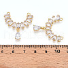 Brass Micro Pave Cubic Zirconia Pendants KK-N254-238G-3