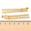 304 Stainless Steel Dangle Stud Earrings EJEW-B141-03G-3