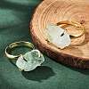Natural Mixed Stone Finger Rings RJEW-B122-01G-2