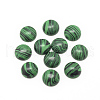 Synthetic Malachite Cabochons X-G-R416-10mm-38-1