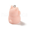 Opaque Resin Pendants RESI-K023-03B-3