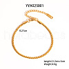 Stainless Steel Box Chain Anklets for Unisex SO5210-3-1