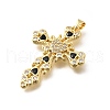 Brass Micro Pave Cubic Zirconia Pendants KK-Q066-37G-02-2