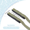 GOMAKERER 2 Rolls Ethnic Style Polyester Ribbon OCOR-GO0001-30B-2