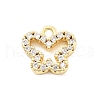 Brass Micro Pave Cubic Zirconia Charms KK-R220-02G-02-1