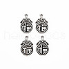 Tibetan Style Alloy Pendants TIBE-S320-193AS-1