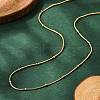 Ion Plating(IP) 304 Stainless Steel Snake Chain Necklaces X-NJEW-F248-11A-G-1