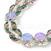 Electroplate Glass Beads Strands EGLA-L045-G-HR01-3