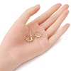 Brass Hoop Earring Findings ZIRC-YW0001-05G-4