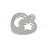 Non-Tarnish 201 Stainless Steel Charms STAS-C108-24P-2