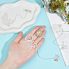 SUNNYCLUE 3Pcs 3 Styles Butterfly & Butterfly & Dragonfly Filigree Brass Bookmark with Chains AJEW-SC0002-93P-3
