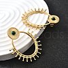 Oval 304 Stainless Steel Stud Earrings EJEW-D315-05G-3