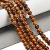 Natural Wood Lace Stone Beads Strands G-B128-A04-02-2