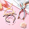 10Pcs 10 Colors Nylon Braided Adjustable Link Bracelet Makings AJEW-CJ00001-5