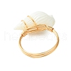 Natural Spiral Shell Finger Rings RJEW-TA00167-5