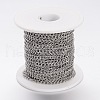 Tarnish Resistant 304 Stainless Steel Curb Chains CHS-K005-03P-0.6mm-2
