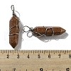 Synthetic Goldstone Double Terminal Pointed Pendants G-H308-05P-02-3