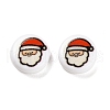 Christmas Theme Printed Opauqe Acrylic Beads OACR-R004-01K-2