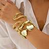 Oval Alloy & Iron & CCB Plastic Bangles Set FS-WGB93A7-02-1
