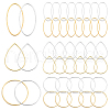 SOFPLATE 120Pcs 6 Styles Brass Linking Rings KK-SP0002-16-1