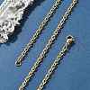 304 Stainless Steel Cable Chain Necklace Making STAS-P045-02G-1