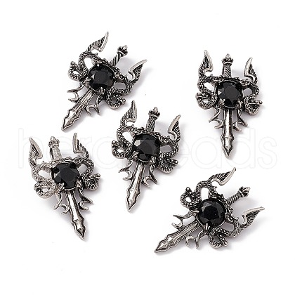 Natural Obsidian Pendants G-H281-03E-1