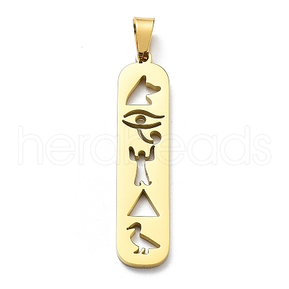 304 Stainless Steel Pendants STAS-D036-14B-G-1