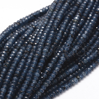 Dyed Natural Malaysia Jade Rondelle Beads Strands X-G-E316-2x4mm-52-1