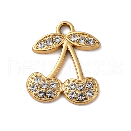 Cherry Alloy Pendants PALLOY-S051-02B-G-1