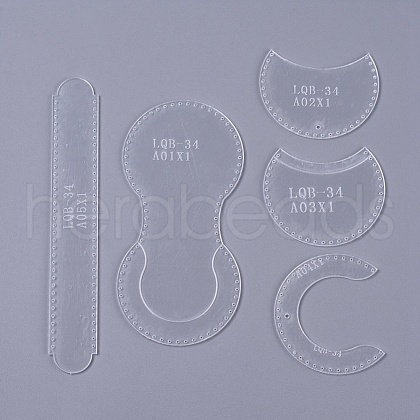 Change Purse Acrylic Template TOOL-WH0080-13-1