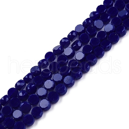Opaque Solid Color Glass Beads Strands GLAA-N052-05A-A01-1