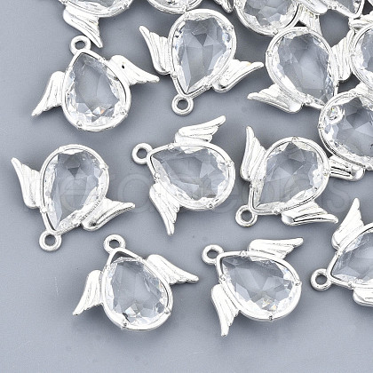 Faceted Glass Pendants GLAA-S191-001D-S-NR-1