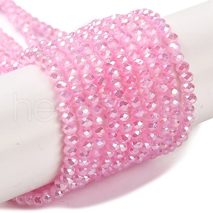 Baking Electroplate Glass Beads Strands DGLA-A039-J2MM-B18-1