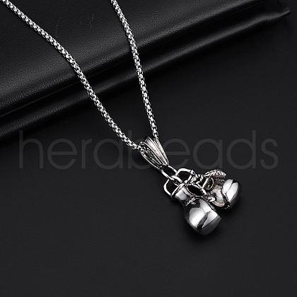 Alloy Pendant 201 Stainless Steel Chain Necklaces for Men FS-WG1D596-03-1