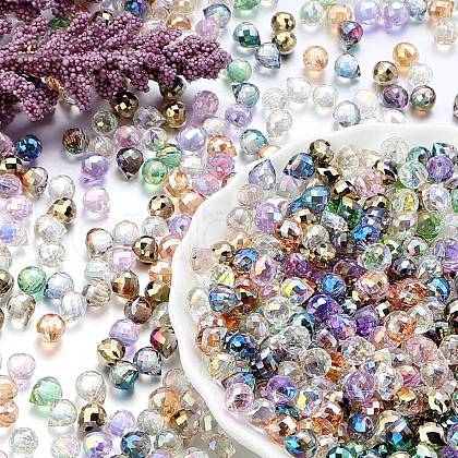 Transparent Glass Charms GLAA-P070-A-1