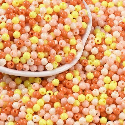 Opaque Acrylic Beads X1-OACR-H118-07B-05-1