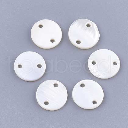 Freshwater Shell Links connectors X-SHEL-T012-72A-1