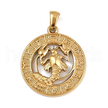 304 Stainless Steel Pendants STAS-C131-03G-05-1